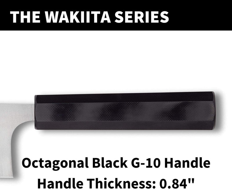 Spyderco K17GP Wakiita Nakiri BD1N Black G10 Premium PlainEdge Kitchen Knife