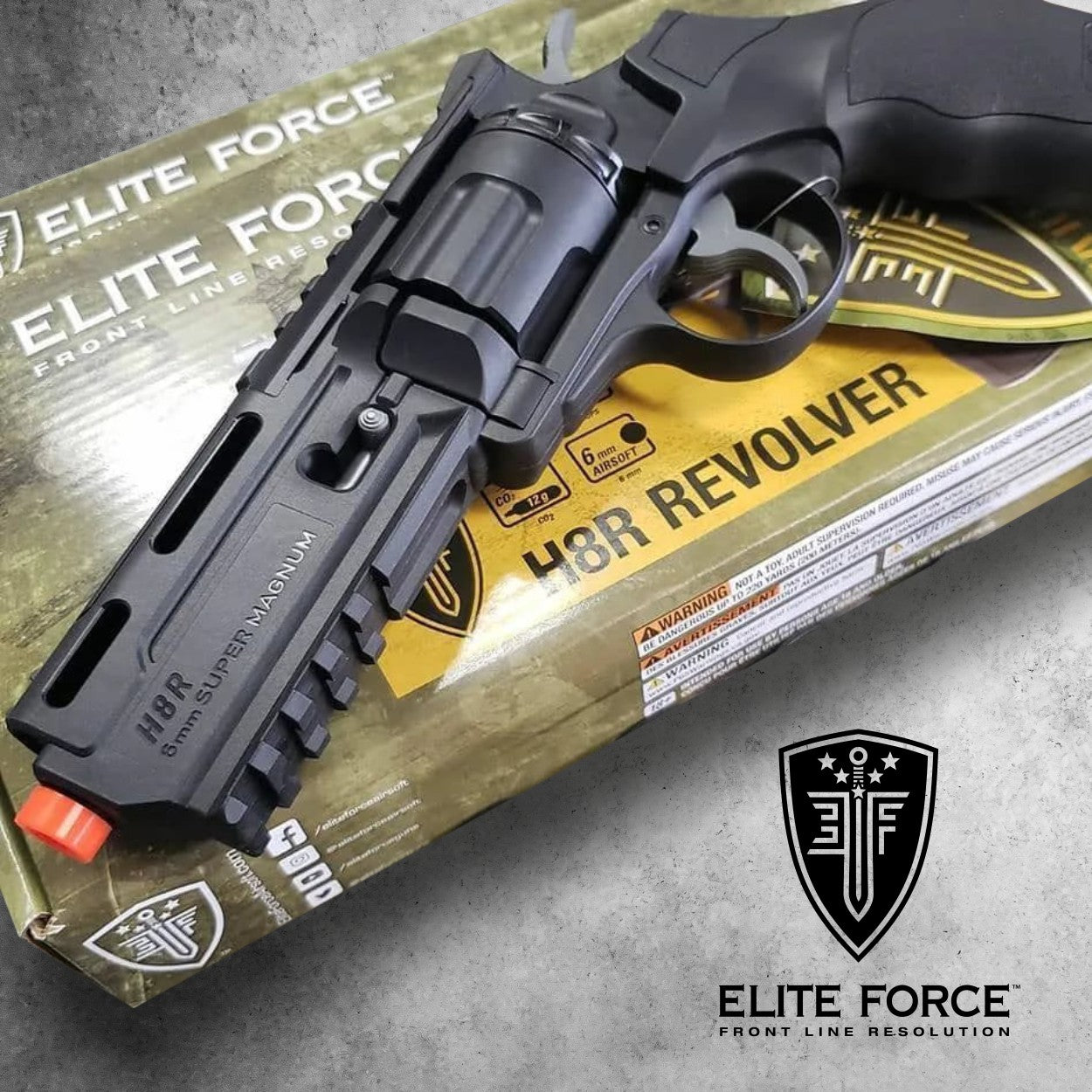 Umarex Elite Force H8R Gen2 C02 BB Revolver Airsoft Gun with 5x12 CO2 –  Sports and Gadgets