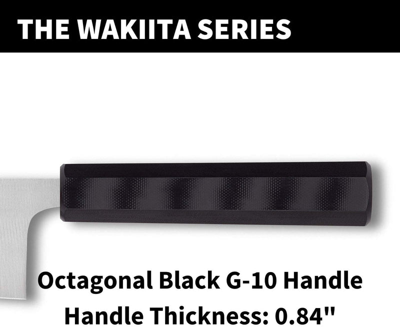 Spyderco K18GP Carter Wakiita Bunka Bocho BD1N Black Fixed G10 Handle Kitchen Knife