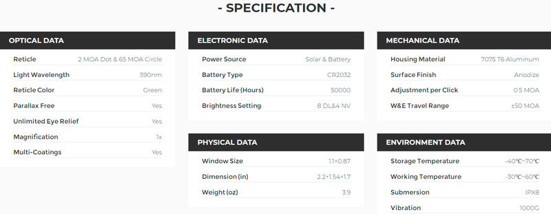 Holosun AEMS Advanced Enclosed Micro Sight Green Multi-Reticle (AEMS-221301)
