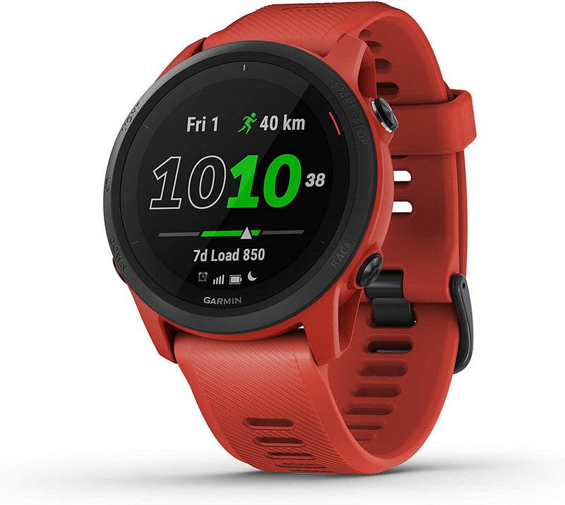 Garmin Forerunner 745 GPS Smartwatch (Magma Red) with Power Bank 2200 mAh Bundle