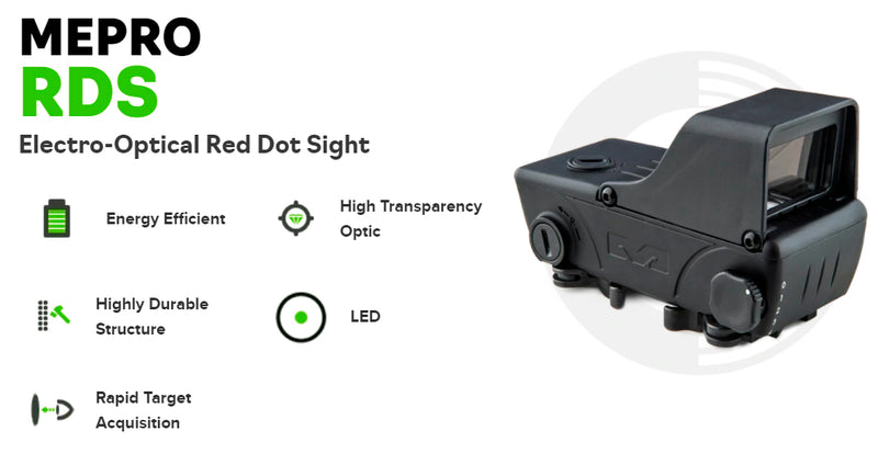 Meprolight Mepro RDS Electro-Optical 2 MOA Red Dot Sight