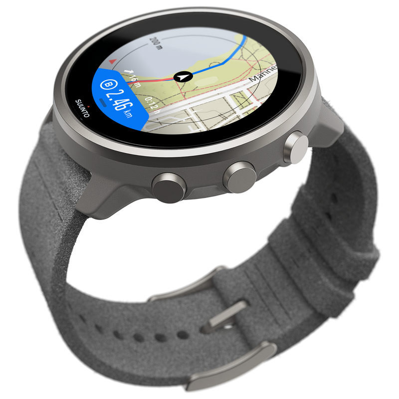 SUUNTO 7 Stone Gray Titanium Smartwatch with Versatile Sports Experience