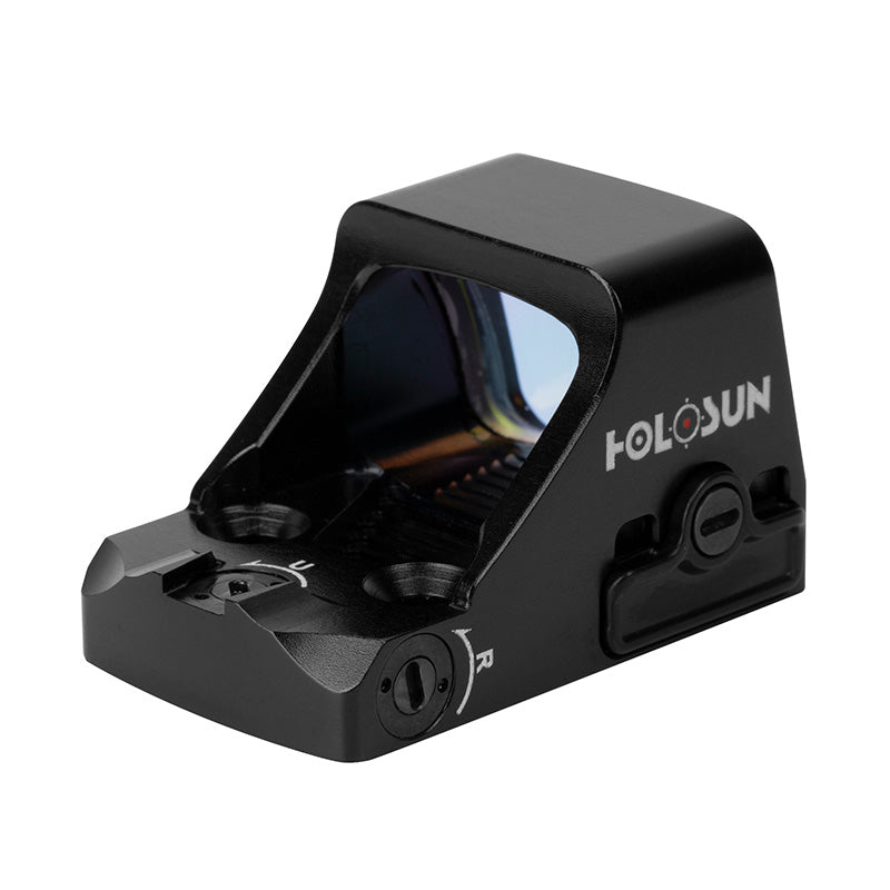 Holosun Classic Open Reflex Optical Red Dot Sight HS407K X2 with Wearable4U Lens Cleaning Pen, Extra CR1632 Battery and W4U Lens Cleaning Cloth Bundle