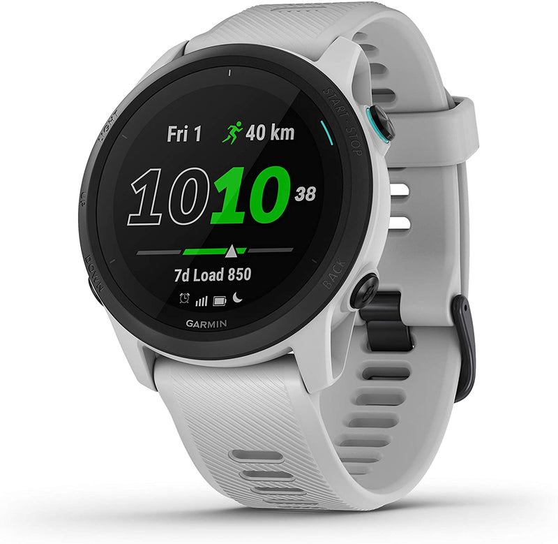 Garmin Forerunner 745 GPS Smartwatch (Whitestone) with Power Bank 2200 mAh Bundle