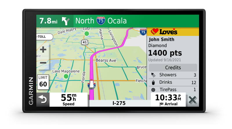 Garmin dezl OTR610 Easy-to-Read 6" GPS Truck Navigator 010-02738-00