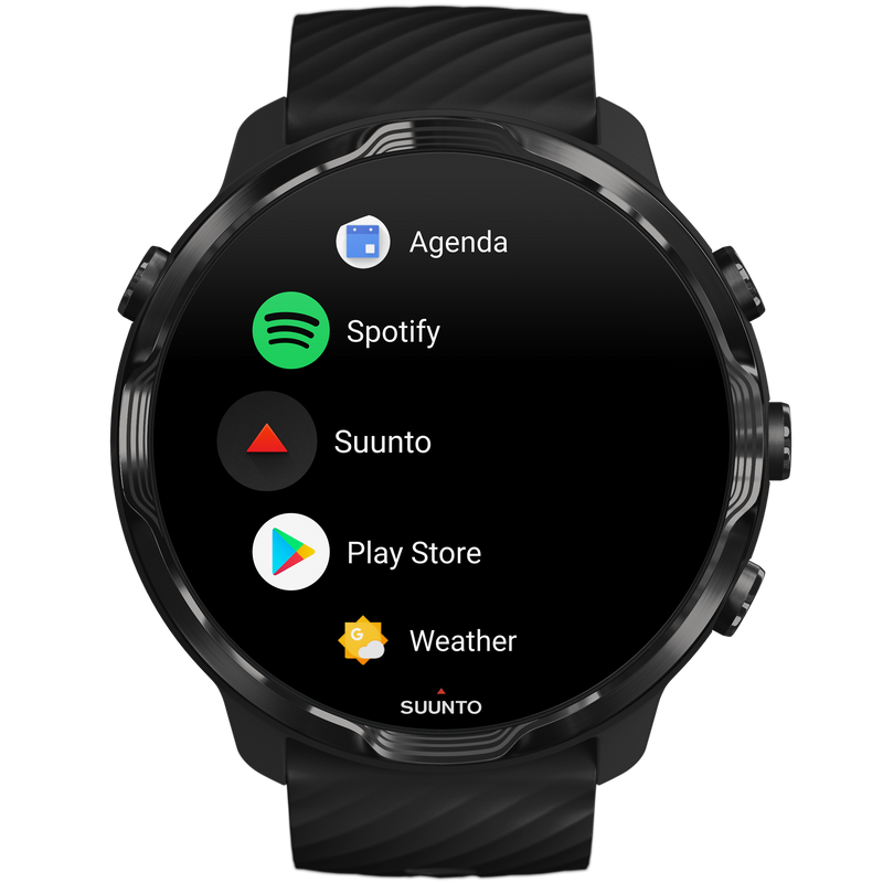 SUUNTO 7 Black GPS Smartwatch with Versatile Sports Experience with Wearable4U EarBuds Power Bundle