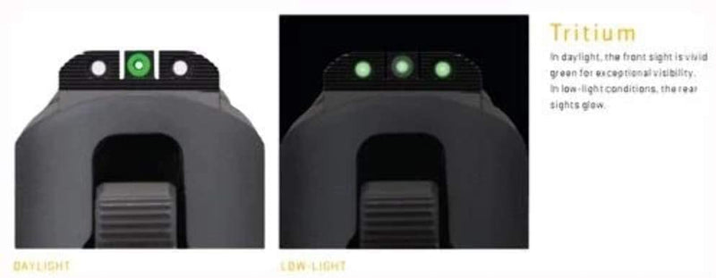 Sig Sauer (SOX10001) X-Ray Enhanced Visibility Sight Square Notch Set, Green