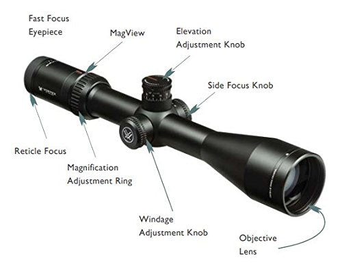 Vortex Optics Viper HS LR SFP Riflescope Dead-Hold BDC Reticle (MOA) VHS-4307-LR