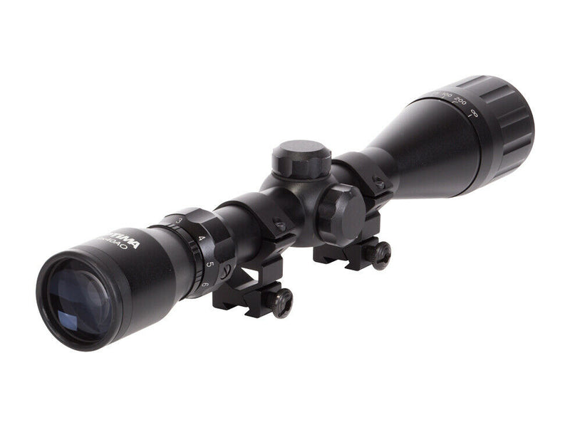 Hatsan Optima 3-9X40AO Air Rifle Scope with Rings and Wearable4U Free Hat (Camo Digital) and Cleaning Pen Bundle