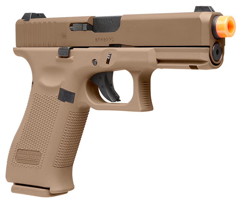 Umarex Glock G19X GBB Coyote Tan Green Gas Blowback Airsoft Pistol (2276328) with included Bundle