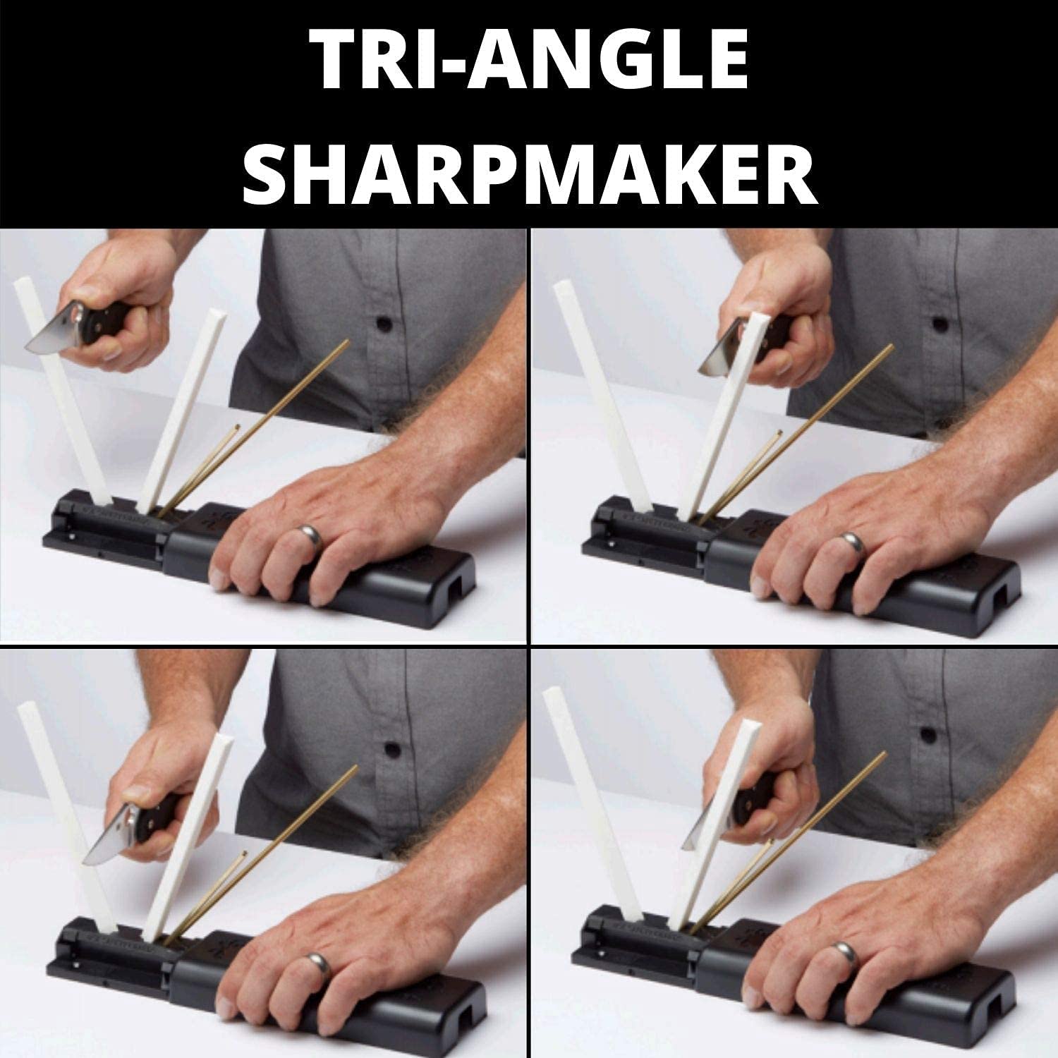 Spyderco 204MF Tri-Angle Sharpmaker Complete Sharpening System – Sports and  Gadgets