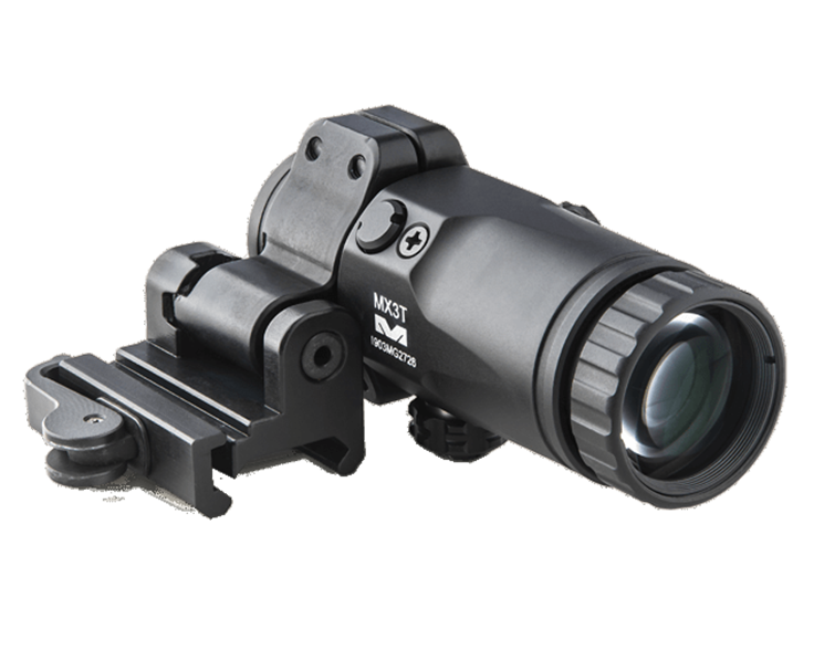 Meprolight Mepro MX3-T Magnifier for Reflex and Red Dot Sights With Integrated Pullback Side Flip Adaptor