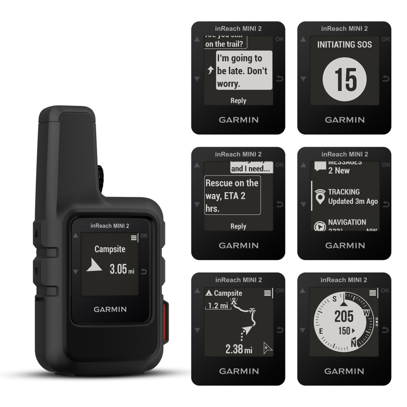 Garmin inReach Mini 2 Satellite Communicator with Wearable4U 2 Pack Cases Bundle