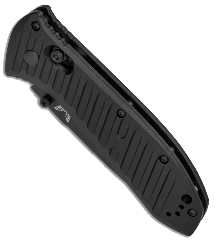 Benchmade 570SBK Presidio II AXIS Lock Drop-Point Blade Serrated Edge Folding Knife (3.7" Black)