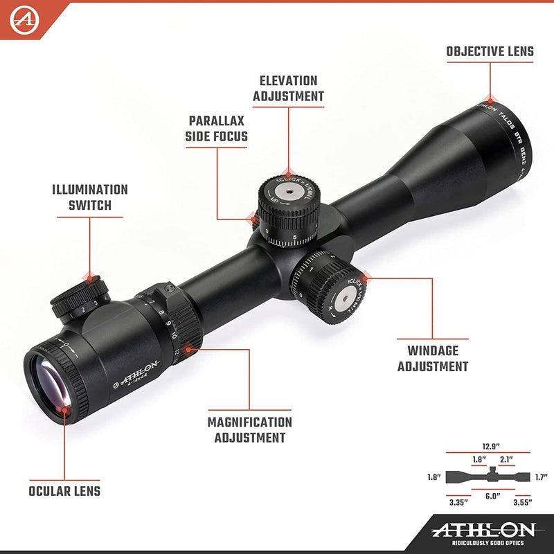 Athlon Optics Talos BTR GEN2 4-14×44 APRS10 FFP IR MIL Riflescope (215031)
