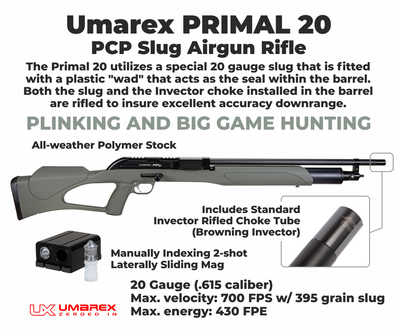 Umarex UX Primal 20 Air Rifle 20 gauge (2254835)