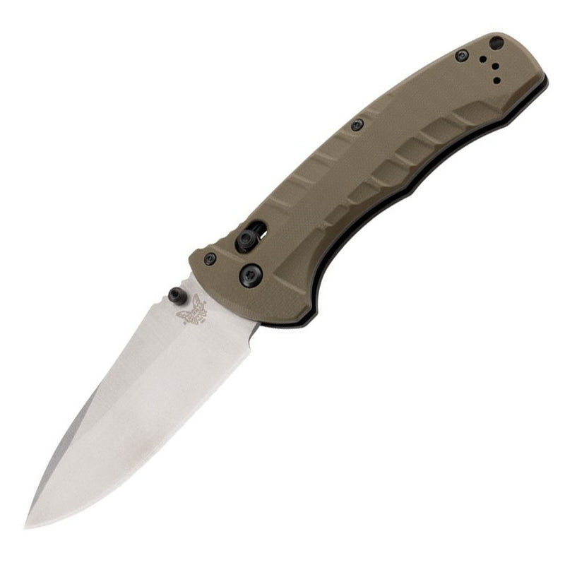 Benchmade 980 Turret Olive Drab G10 Satin S30V Folding Knife