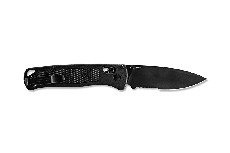 Benchmade Blue Class Bugout Axis Serrated Drop Point Plain Edge Black Blade 535SBK-2 Knife