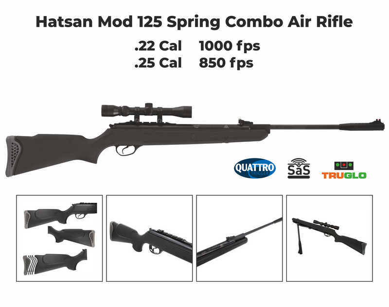 Hatsan Mod 125 Spring Combo .22 Cal Air Rifle