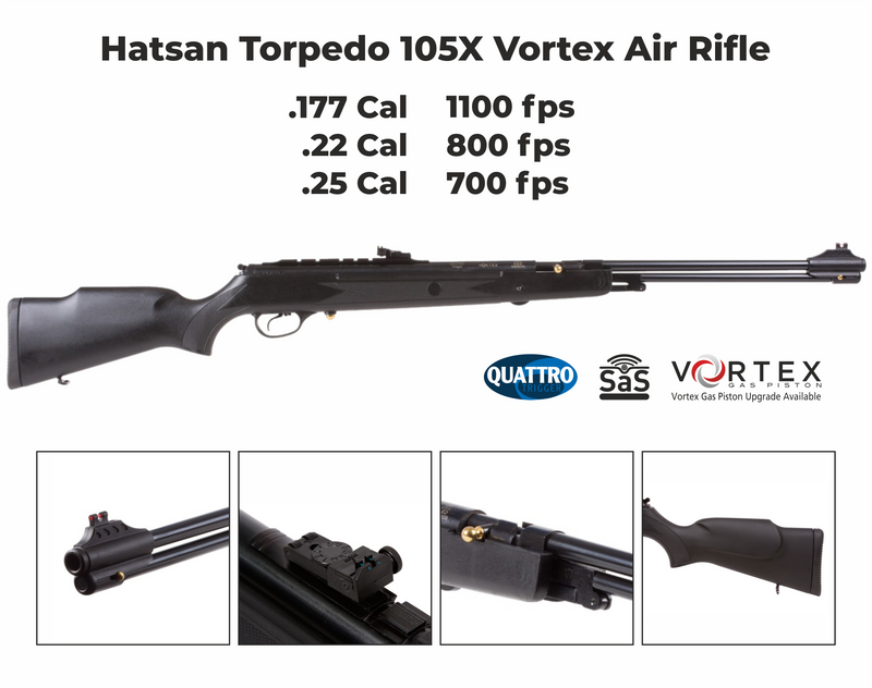 Hatsan Torpedo 105X Vortex .25 Caliber Air Rifle