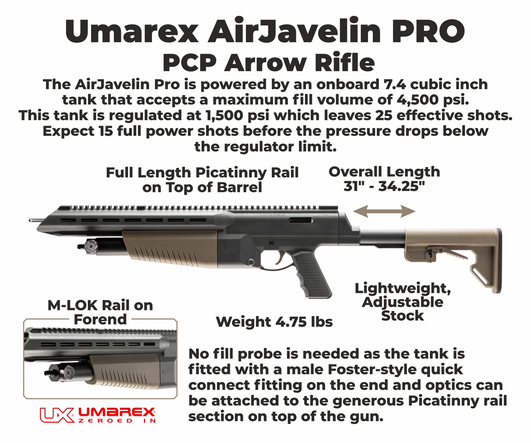 Arrow Rifile Air Javelin Arrow Gun – UMAREX PFEILGEWEHR AIR JAVELIN CO2 295 FPS – DWXH