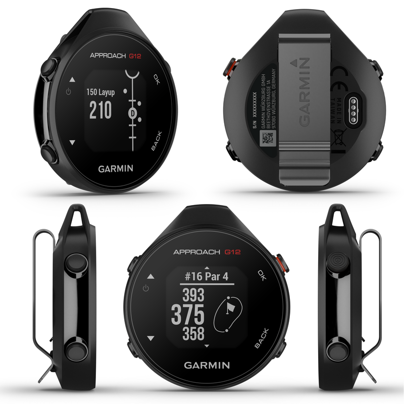 Garmin Approach G12 Premium GPS Golf Range Finder with Wearable4U Power Bank Bundle