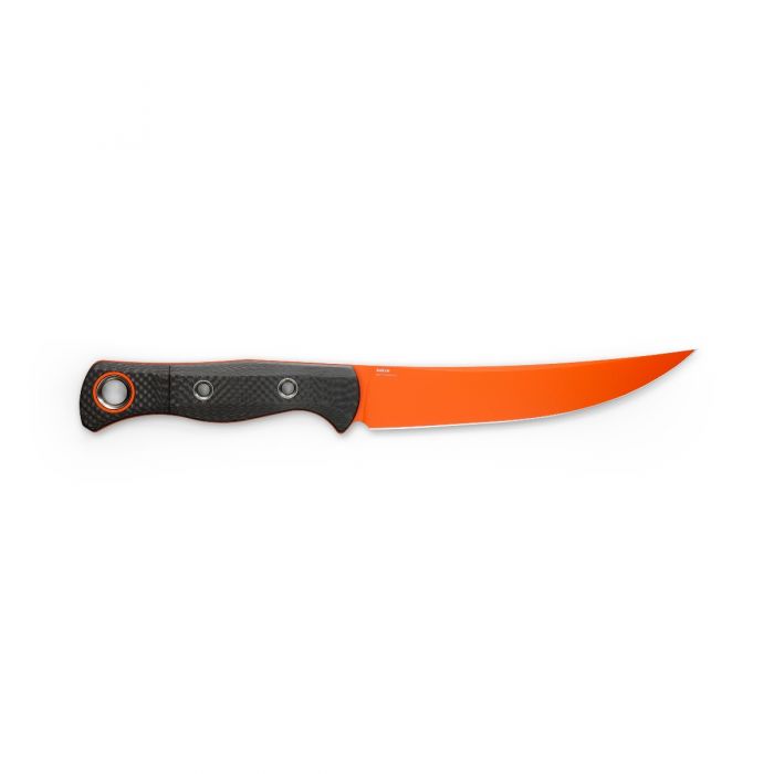 Benchmade 15500OR-2 Meatcrafter Orange S45VN SelectEdge Carbon Fiber Fixed Blade Knife