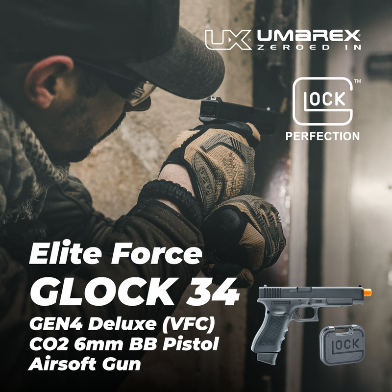 Umarex Glock G34 Gen4 Deluxe CO2 Blowback Airsoft Pistol