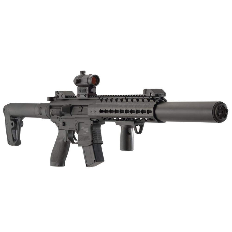 Sig Sauer MCX .177 CAL Co2 Powered (30 Rounds) SIG20R Red Dot Air Rifle, Black