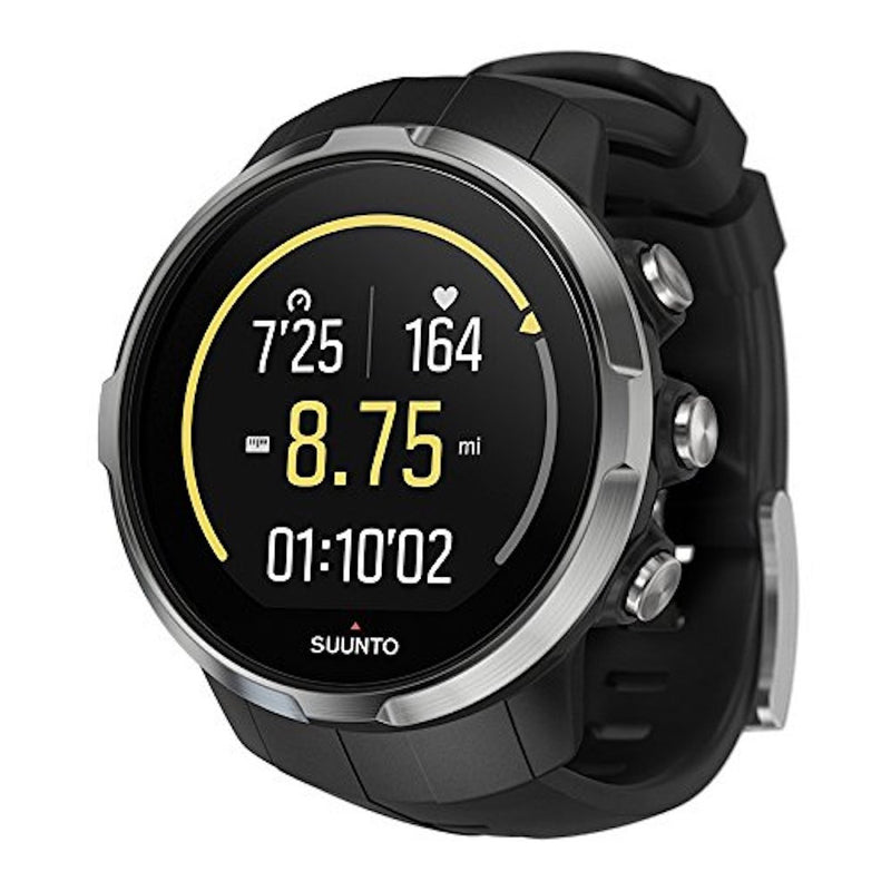 Suunto Spartan Sport GPS Multisport Watch black color with black silicone band