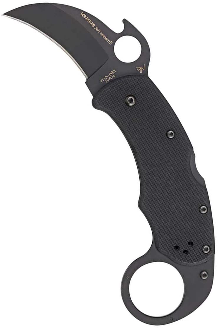 Spyderco Karahawk VG-10 Black 2.29" Folding Pocket Knife (C170GBBKP)