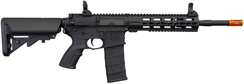 Tippmann Commando M4 Airsoft Carbin 14.5in AEG Rifle with Keymod Handguard with included 9.6V NimH 1600 mAh Battery and Charger and Wearable4U Pack of 1000 6mm 0.20g BBS Bundle