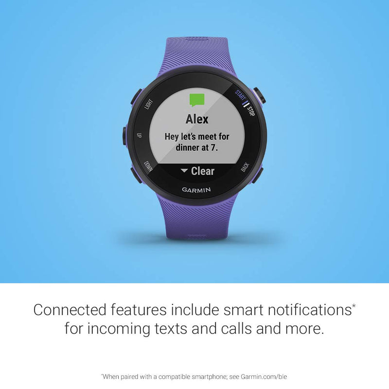 Garmin Forerunner 45, Easy-to-Use GPS Running Watch with Garmin Coach Free Training Plan Support
