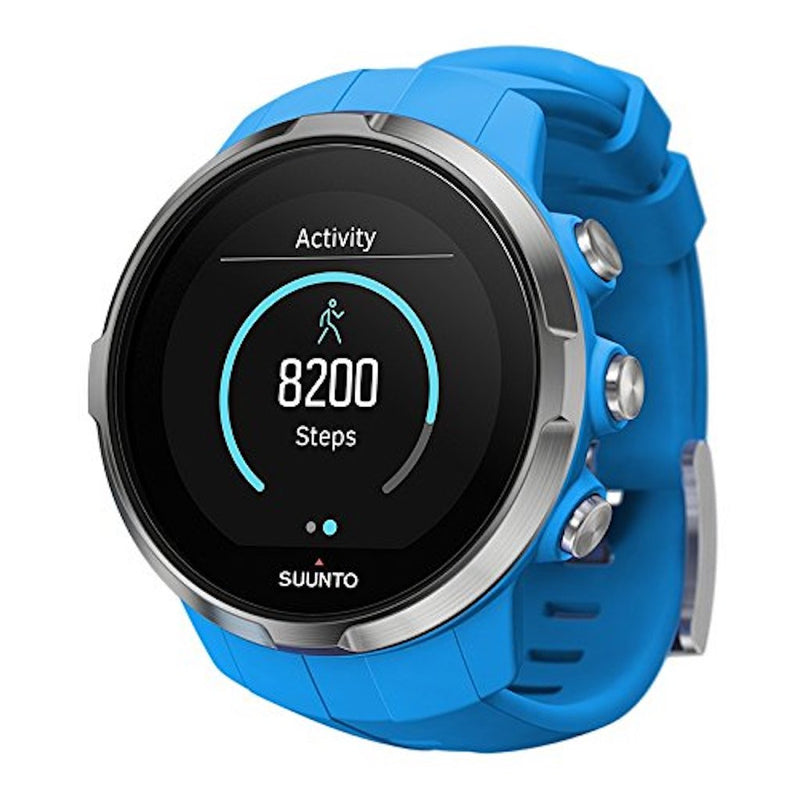 Suunto Spartan Sport GPS Multisport Watch blue color with blue silicone band