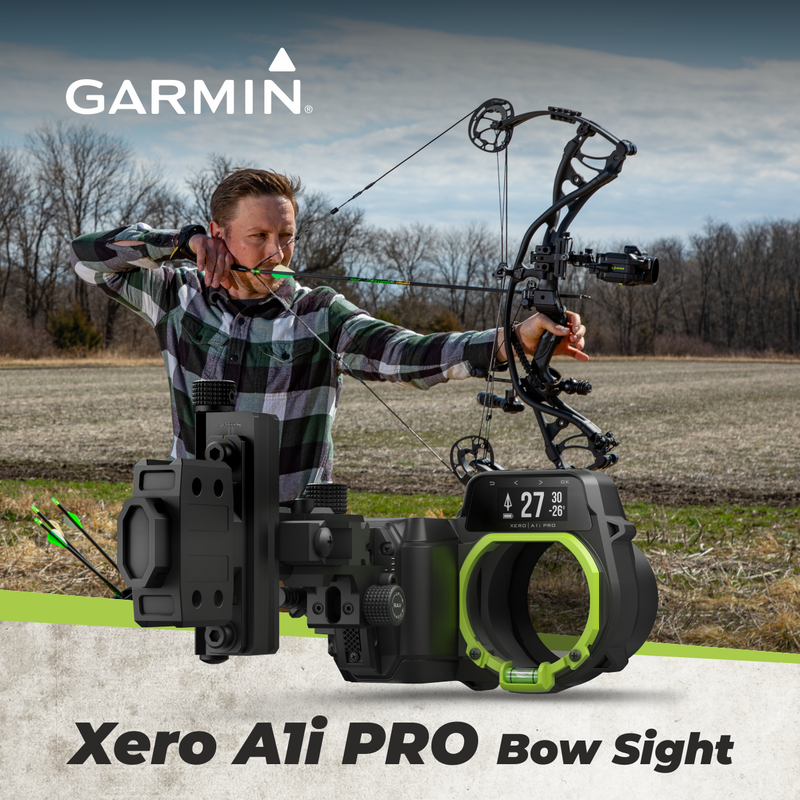 Garmin Xero A1i PRO Bow Sigh Auto-ranging Digital Sight with Dual-color LED Pins and Micro-adjustable Rails with Wearable4U Bundle