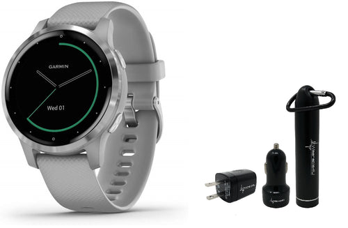 Garmin Vivoactive 4 GPS Smartwatch and Wearable4U Power Pack Bundle