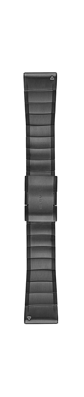 Garmin 010-12741-01 Quickfit 26 Watch Band - Carbon Grey DLC Titanium- Accessory Band for Fenix 5X Plus/Fenix 5X