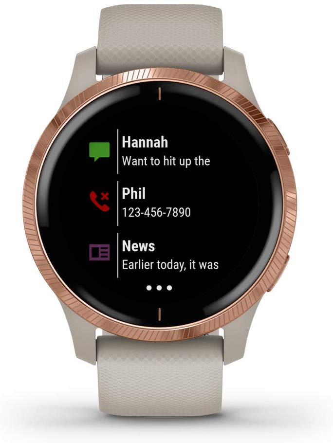 Garmin Venu GPS Smartwatch with AMOLED Display and Wearable4U Power Pack Bundle