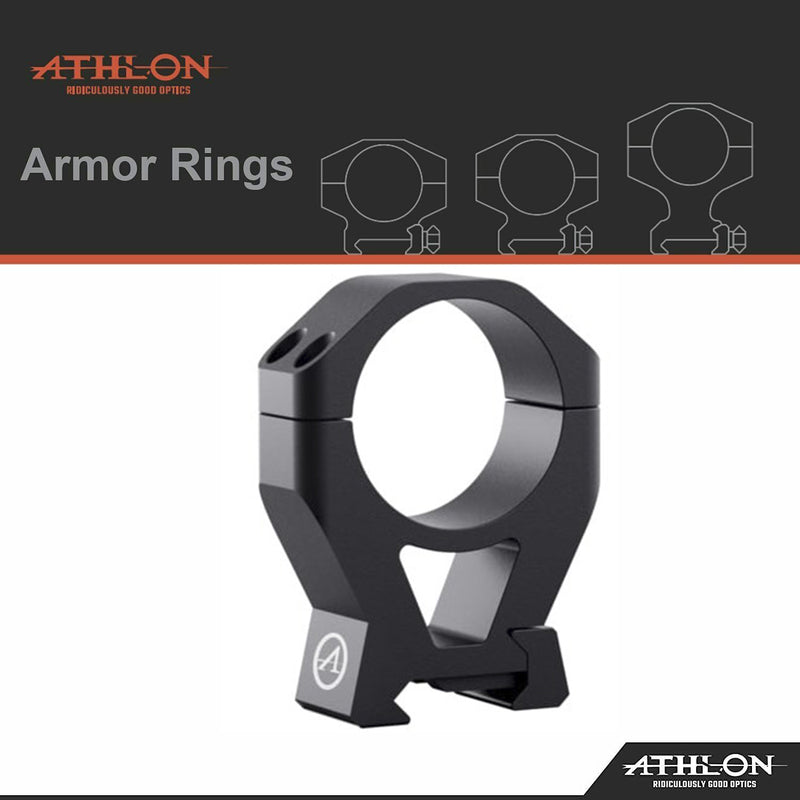 Athlon Armor 34 mm High Height (1.519") Scope Rings Set (2 Pack)