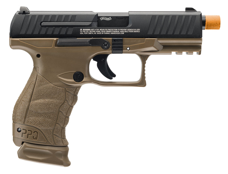 Umarex Walther PPQ GBB Dark Earth Brown Gas Blowback Airsoft Pistol (2272808)