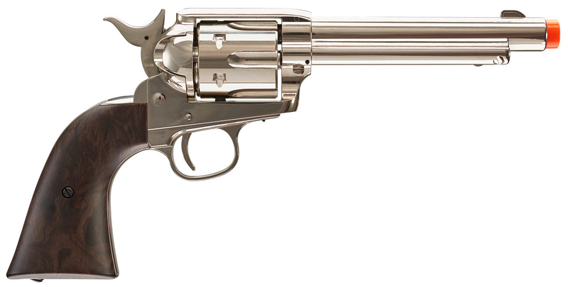 Umarex Legends Smoke Wagon CO2 Airsoft Pistol Revolver Nickel with Wearable4U Bundle