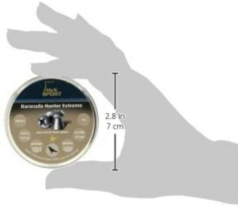 Hatsan H&N Baracuda Hunter Extreme Hollowpoint Airgun Pellets .22 Caliber / 18.52 Grains (200 Count)