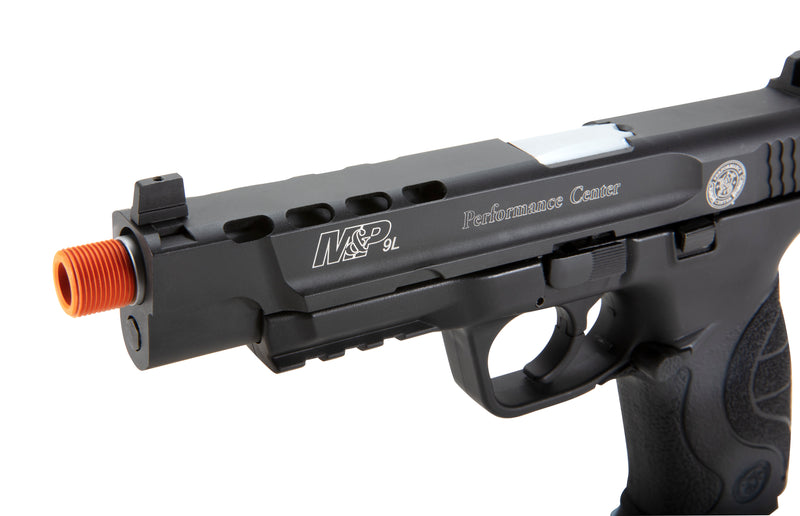 Umarex S&W M&P9L Performance Center CO2 Blowback Airsoft Pistol, Black (2275920)