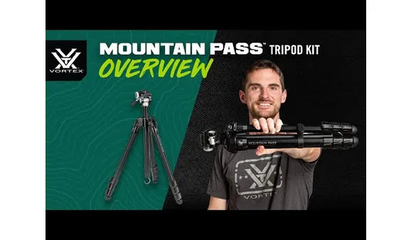 Vortex Optics TR-MTP Mountain Pass Tripod Kit Aluminum Tripod and Pan Head