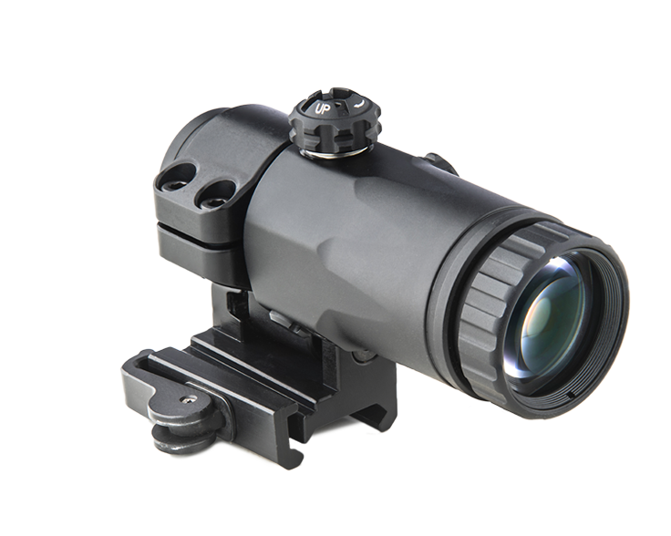 Meprolight Mepro MX3-T Magnifier for Reflex and Red Dot Sights With Integrated Pullback Side Flip Adaptor