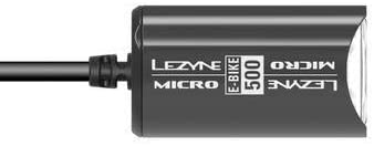 Lezyne E-Bike Micro Drive 500, Electric Bike LED Light, High Visibility 500 Lumens, Aluminum Fork Mount, High Voltage (12v-48v), Head Light