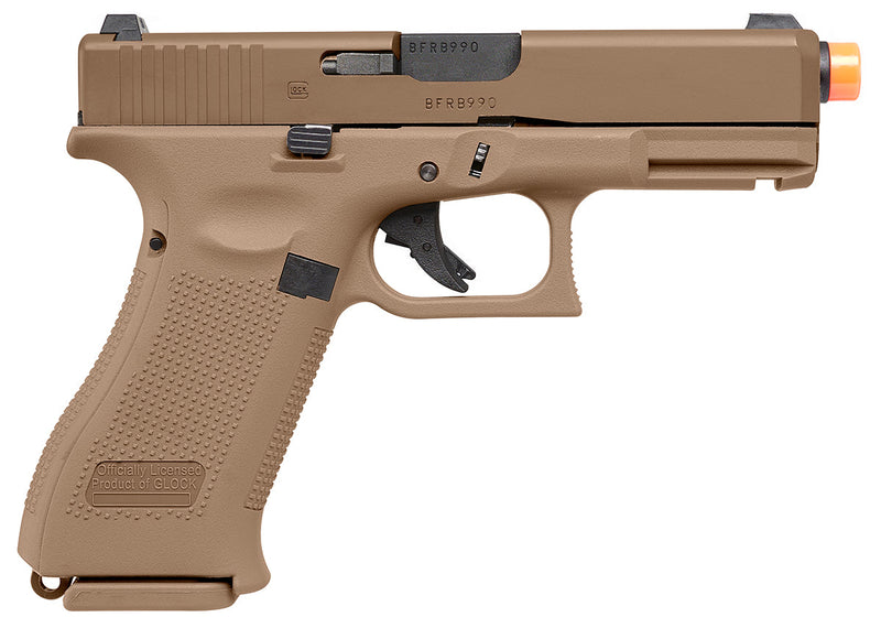 Umarex Glock G19X GBB Coyote Tan Green Gas Blowback Airsoft Pistol (2276328) with included Bundle