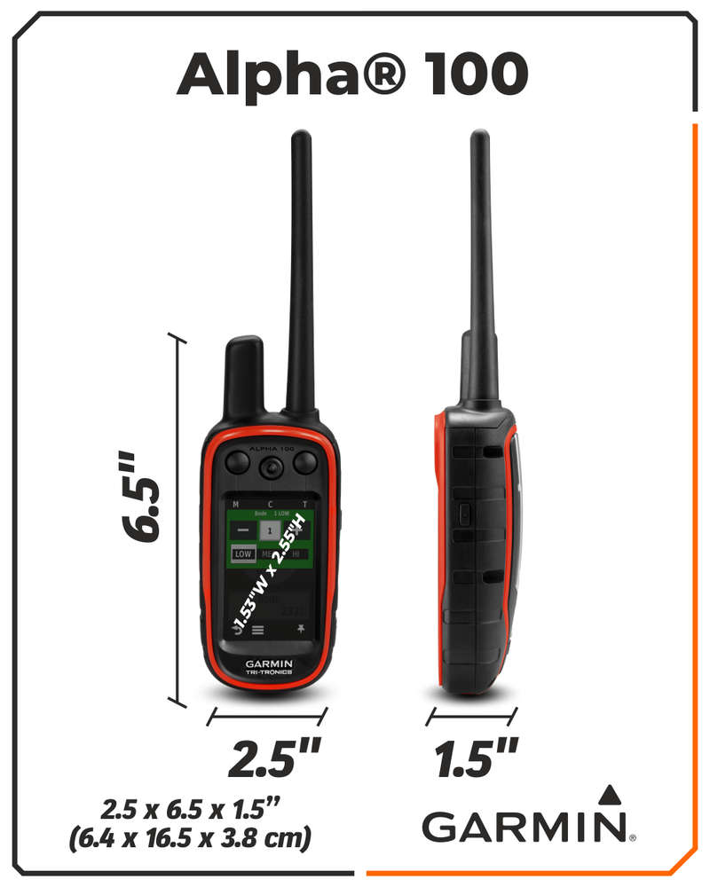 Garmin Alpha 100 Dog Tracking and Training Device with TT 15X Dog Collar