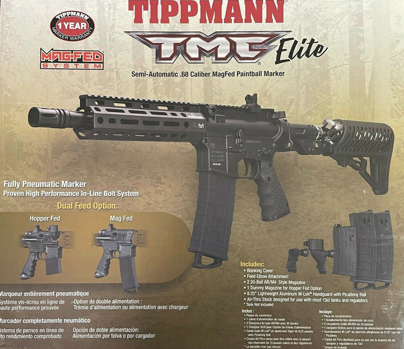 Tippmann TMC Elite Semi-Automatic .68 Caliber Magfed Paintball Marker (Black)